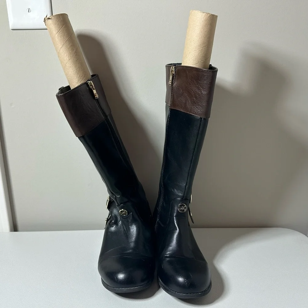 Michael Kors Atlantis Vegan Leather Riding Boots